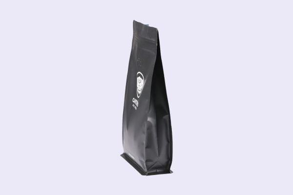 matte block bottom plastic bags