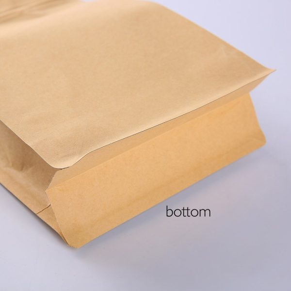 aluminum laminated kraft gusseted reclosable bags