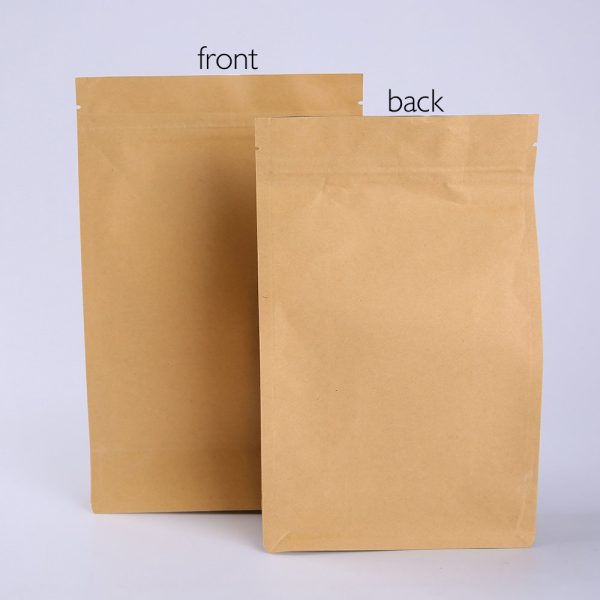 aluminum laminated kraft gusseted reclosable bags