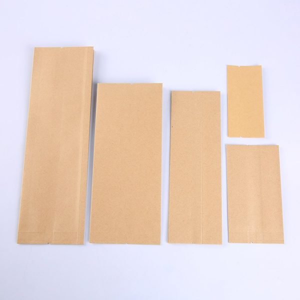 brown kraft side gusset pouches