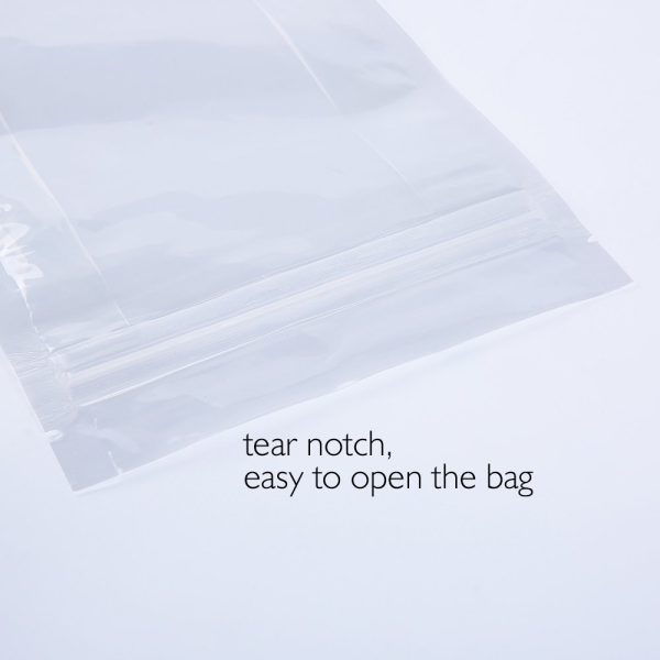 clear bottom gusseted poly bags