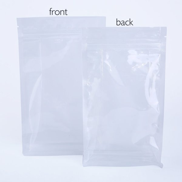 clear bottom gusseted poly bags