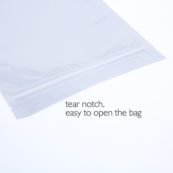clear flat zipper pouch