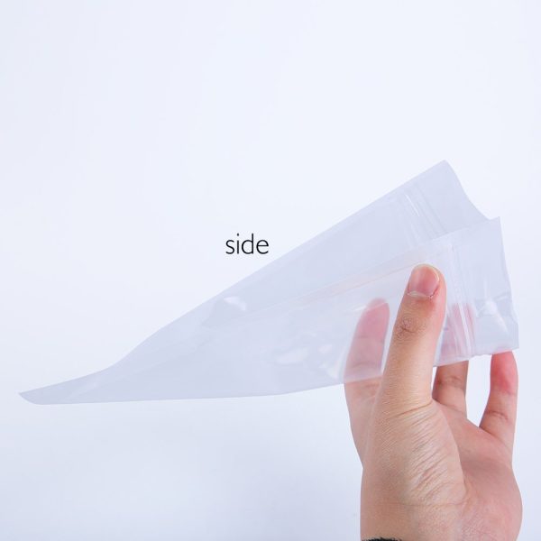 clear flat zipper pouch