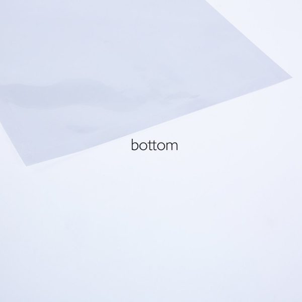 clear flat zipper pouch
