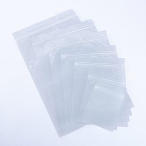 clear flat zipper pouch