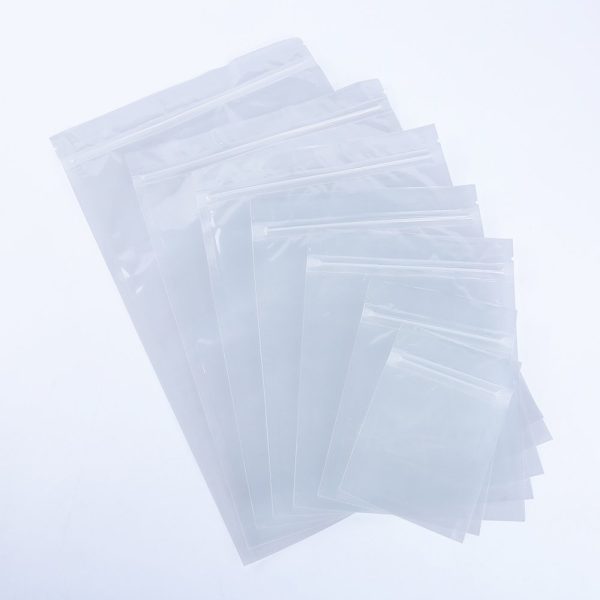 clear flat zipper pouch