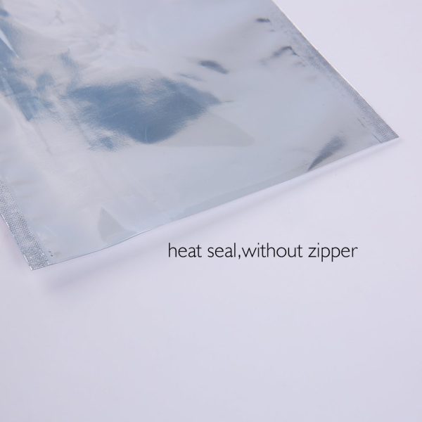 clear foil 3 side seal bag