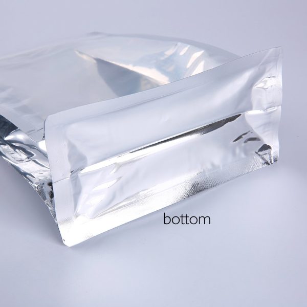 clear foil gusseted bottom pouch
