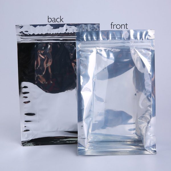 clear foil gusseted bottom pouch