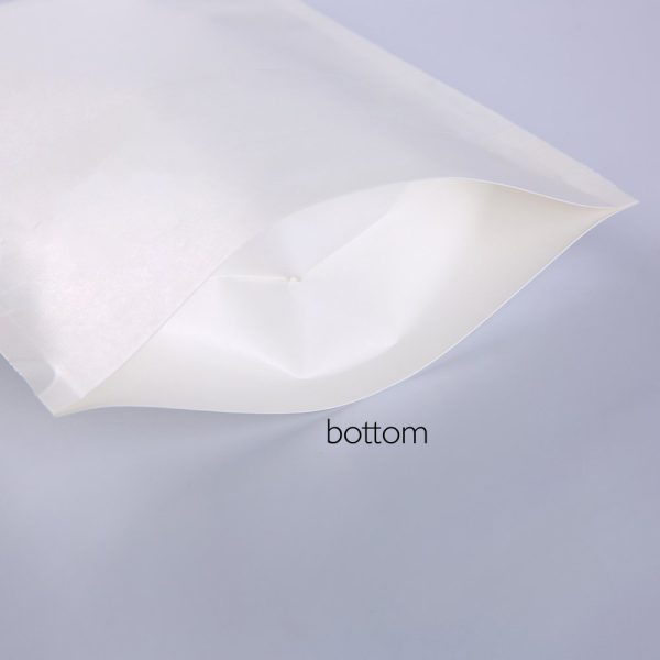 foil plating kraft white stand up pouches