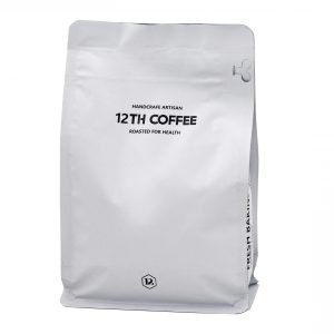 gusseted coffee bags with valve and side zipper