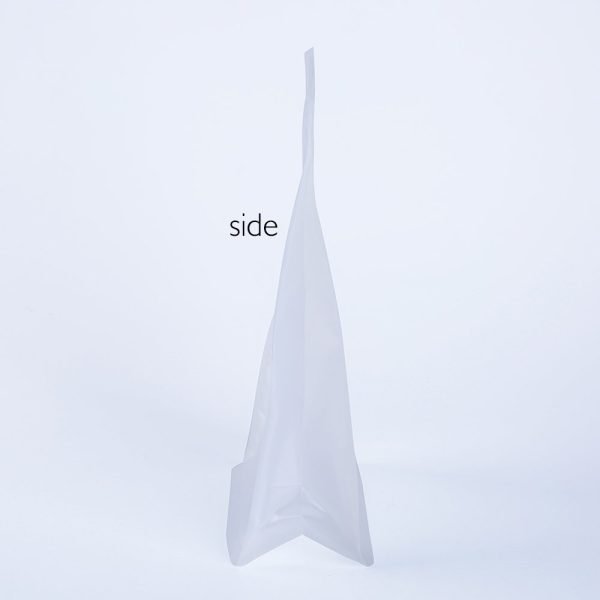 matte block bottom plastic bags