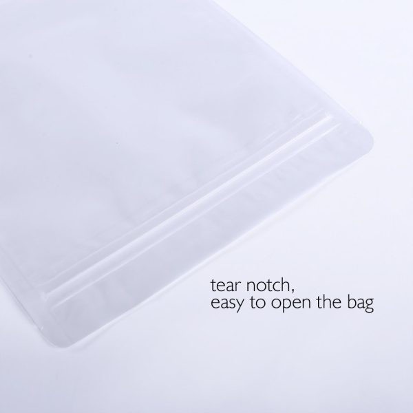 matte plastic zipper pouch