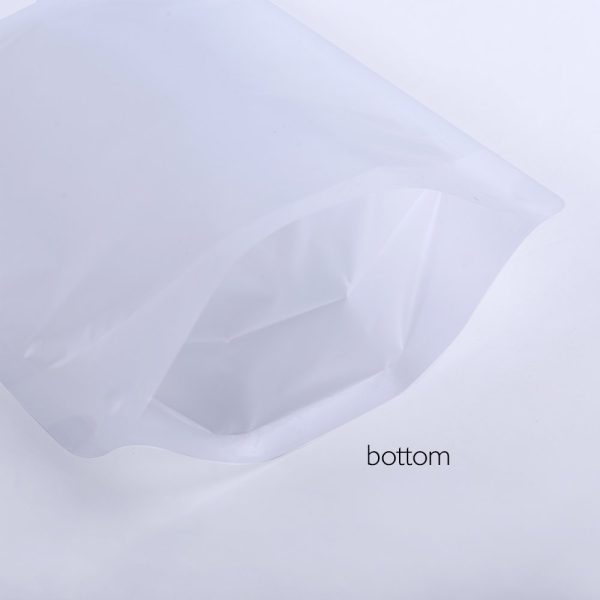 matte plastic zipper pouch
