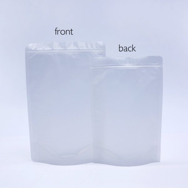 matte plastic zipper pouch