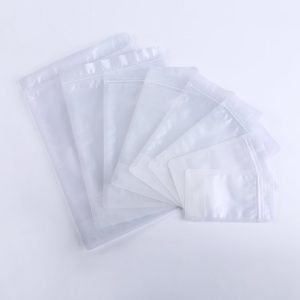 matte plastic zipper pouch