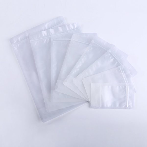 matte plastic zipper pouch