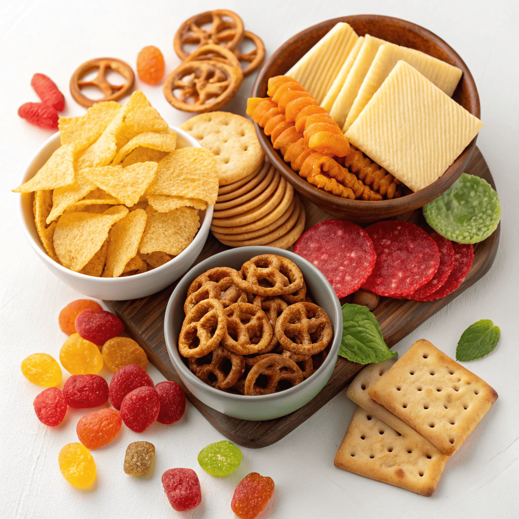 snacks stand up pouches