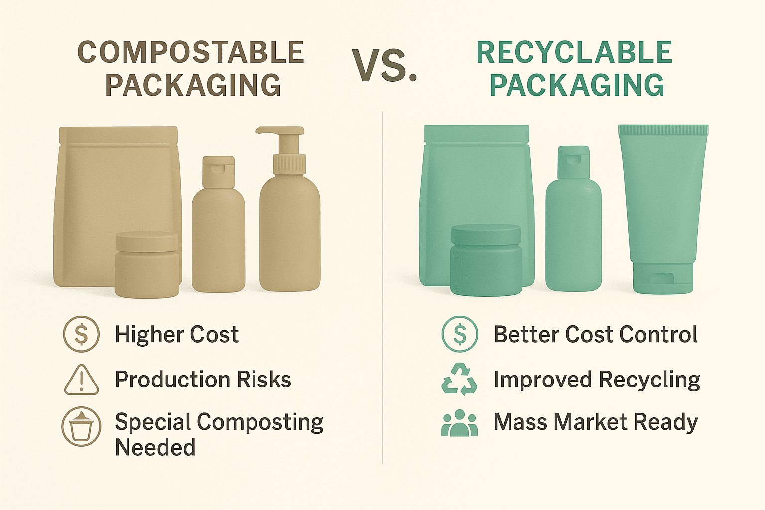 compostable packaging cost