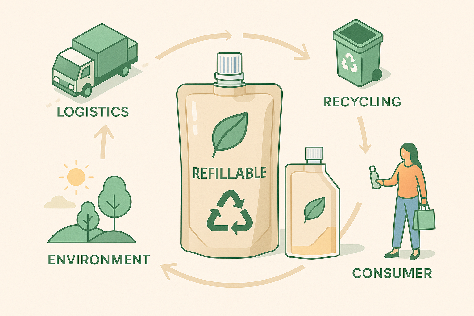 refillable packaging sustainability