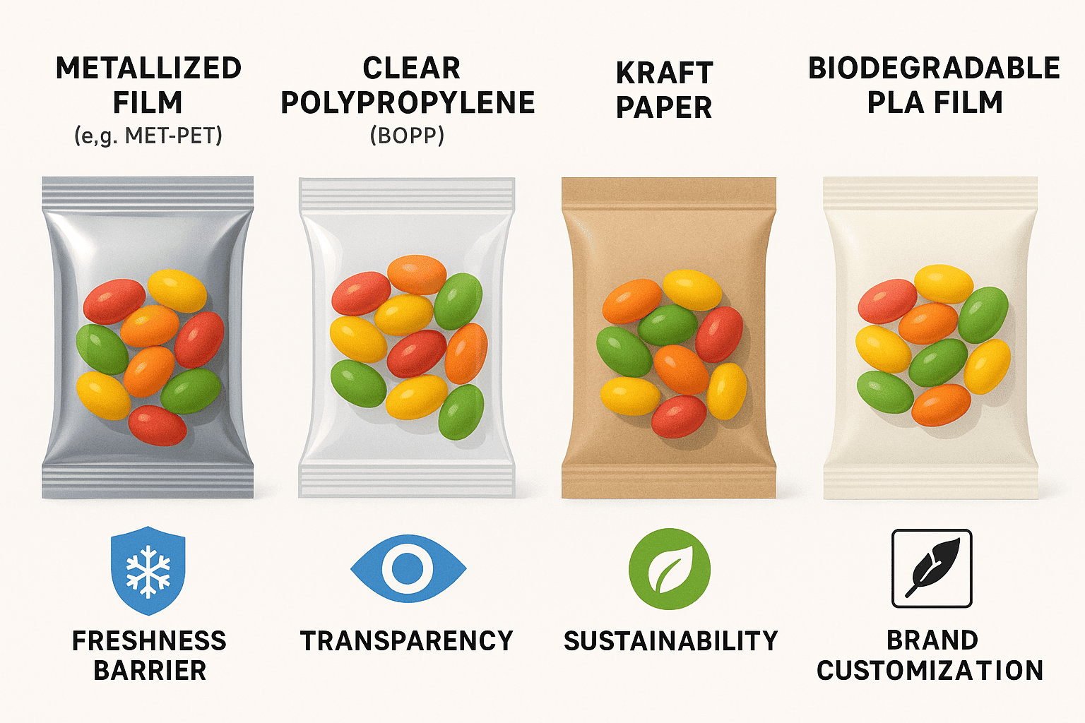candy packaging materials