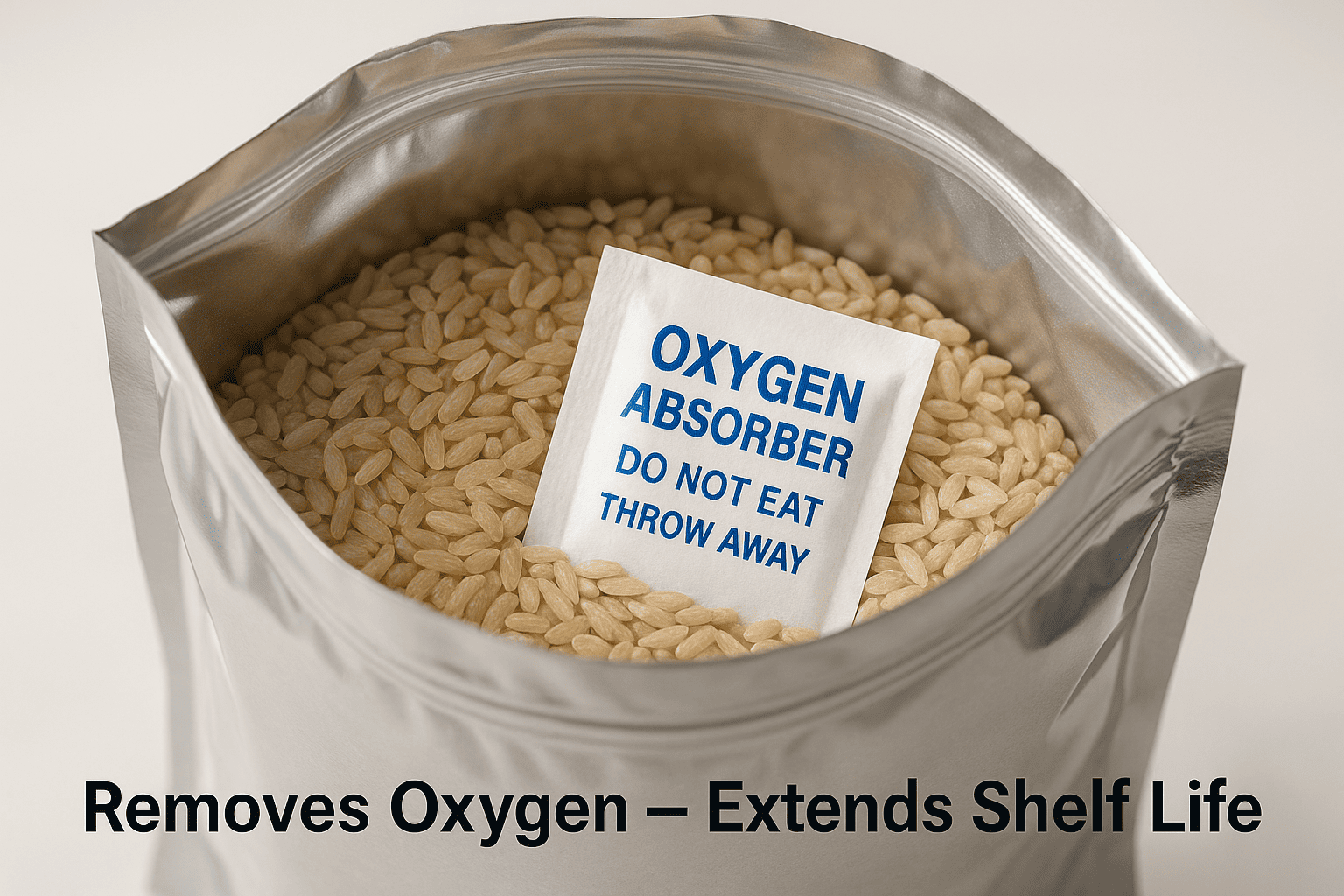 oxygen absorber in mylar bag