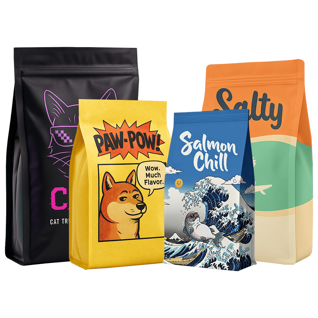 side gusset pet food pouch