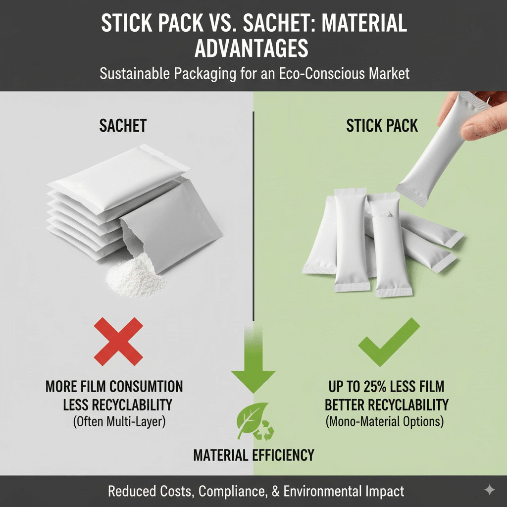 stick pack material advantages