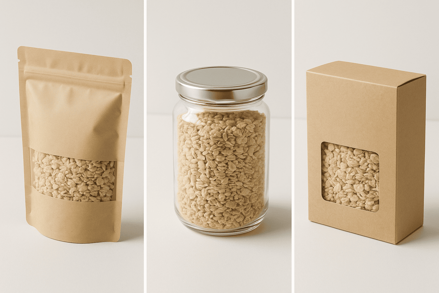 Comparison of stand-up pouch vs traditional packaging