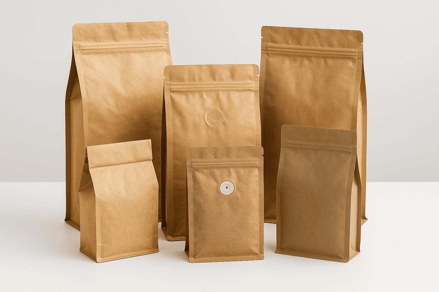 Eco-friendly coffee packaging materials comparison