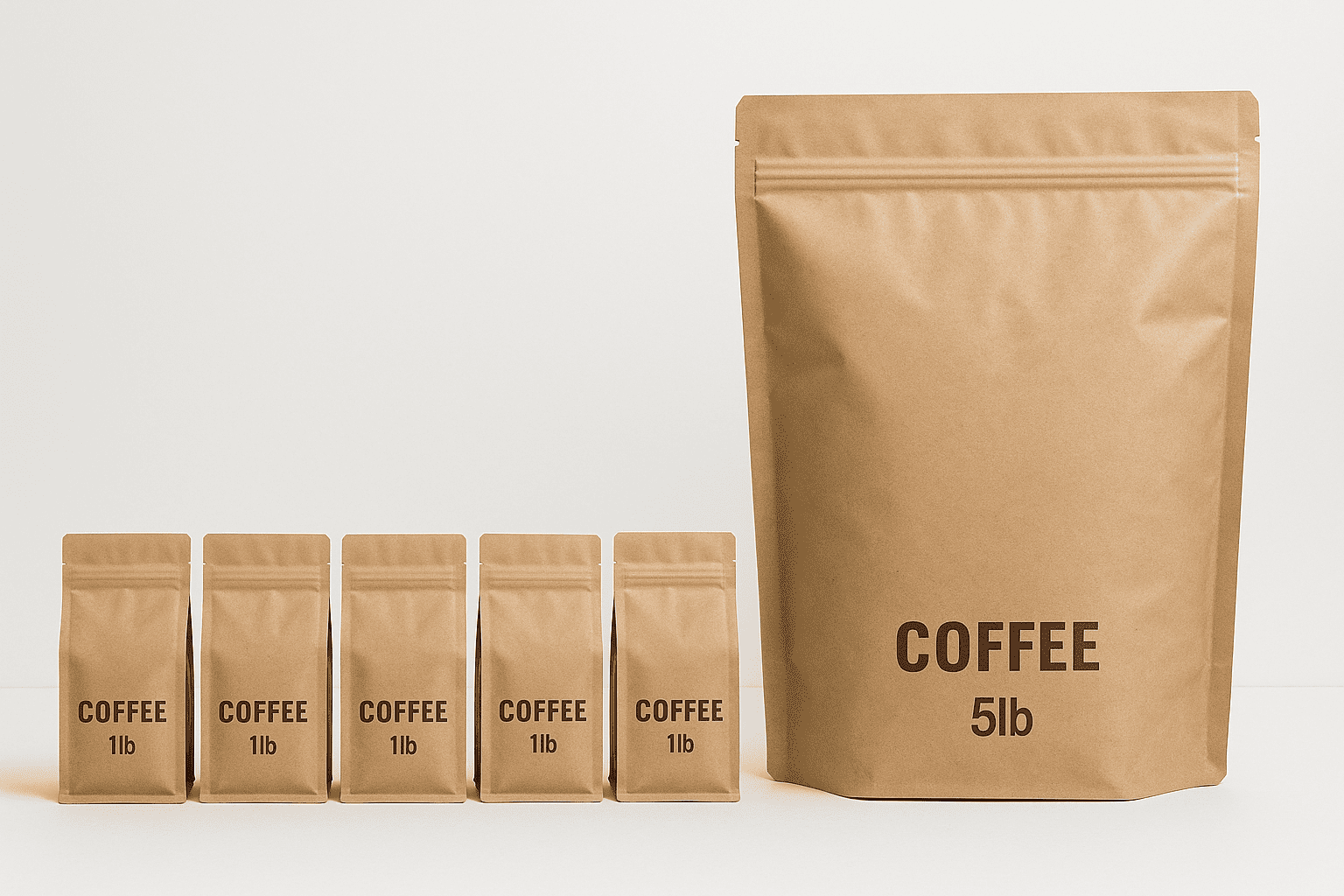 Efficient coffee bag design comparison