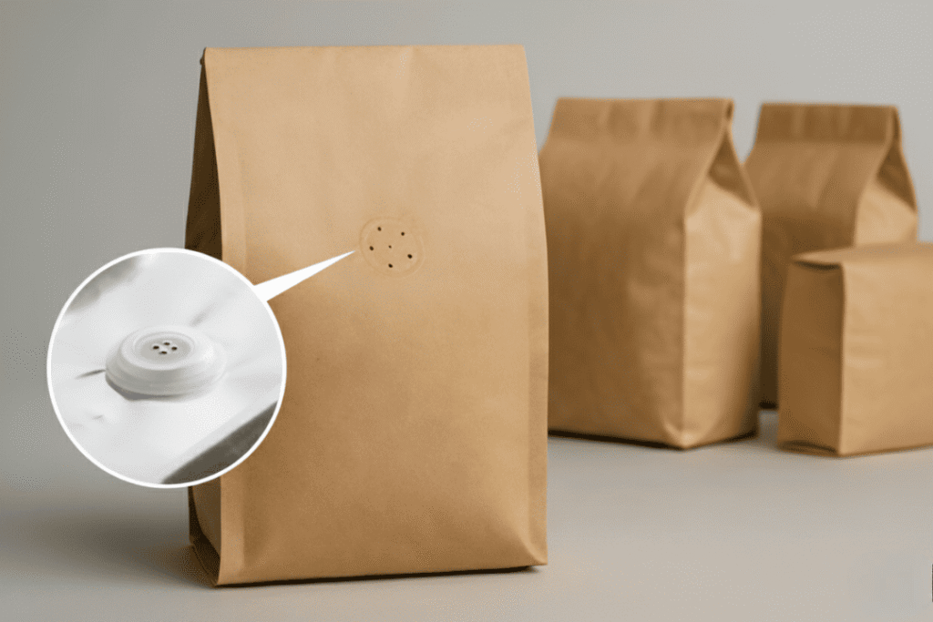what are the advantages of coffee bags with a valve