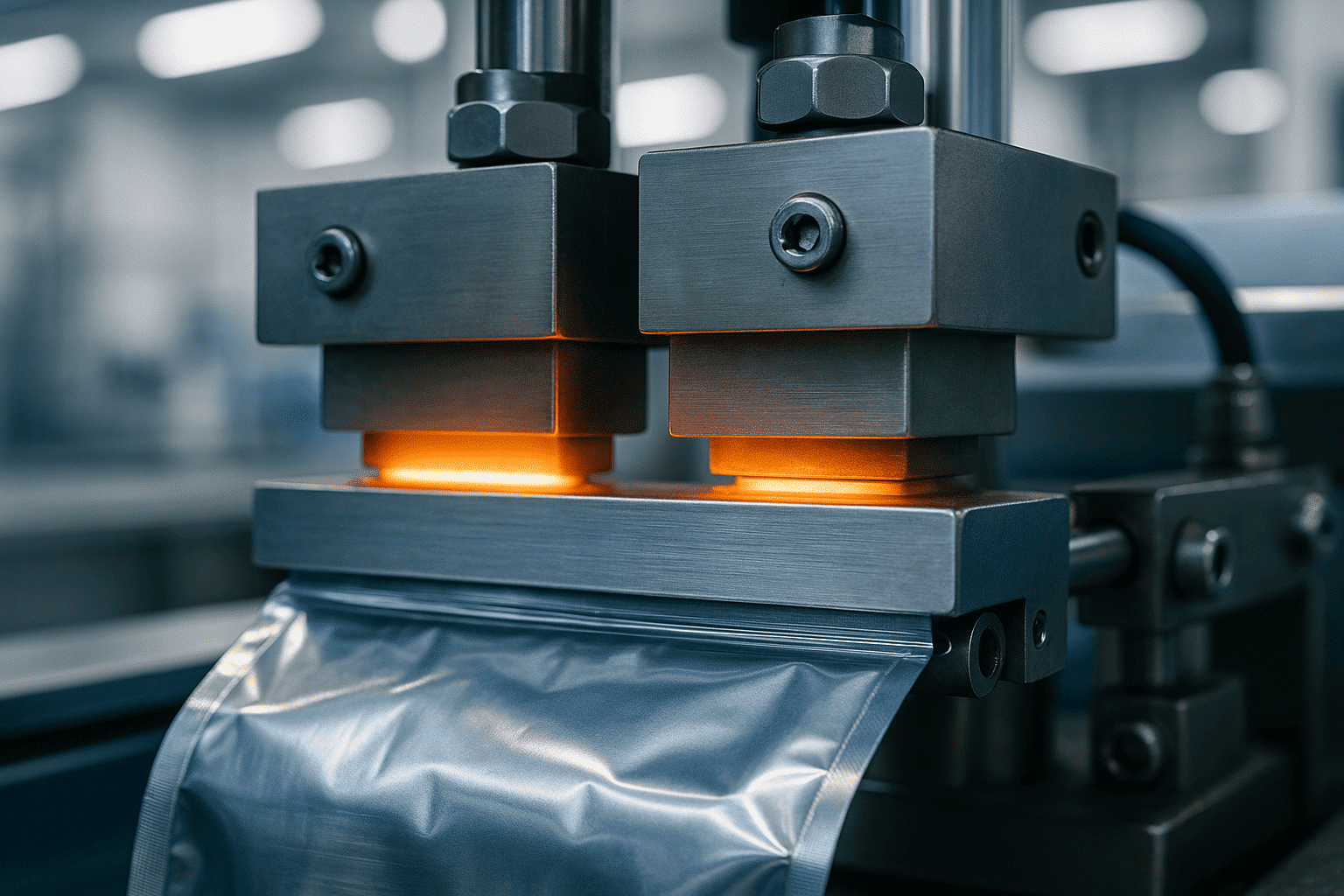 Barrier pouch sealing process