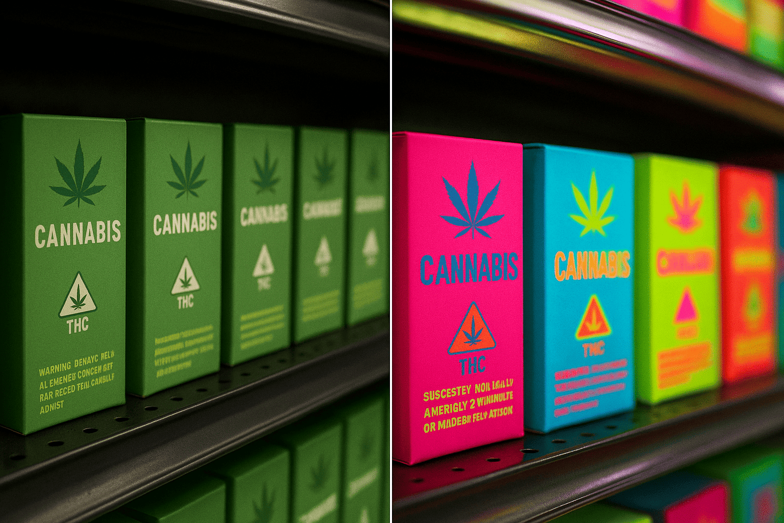 Common color mistakes in cannabis packaging
