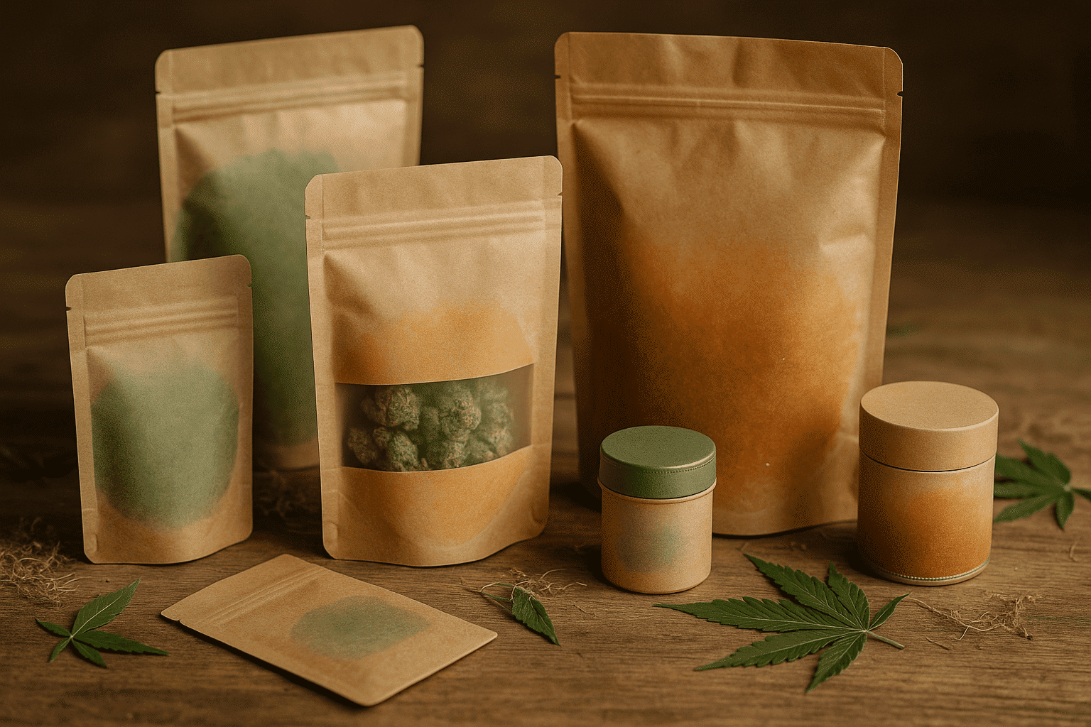 Sustainable cannabis packaging color options