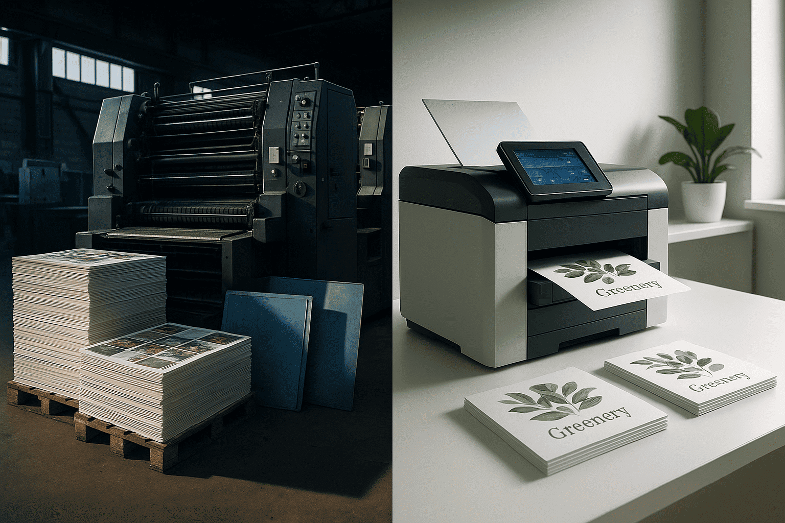 Comparison of digital vs traditional printing