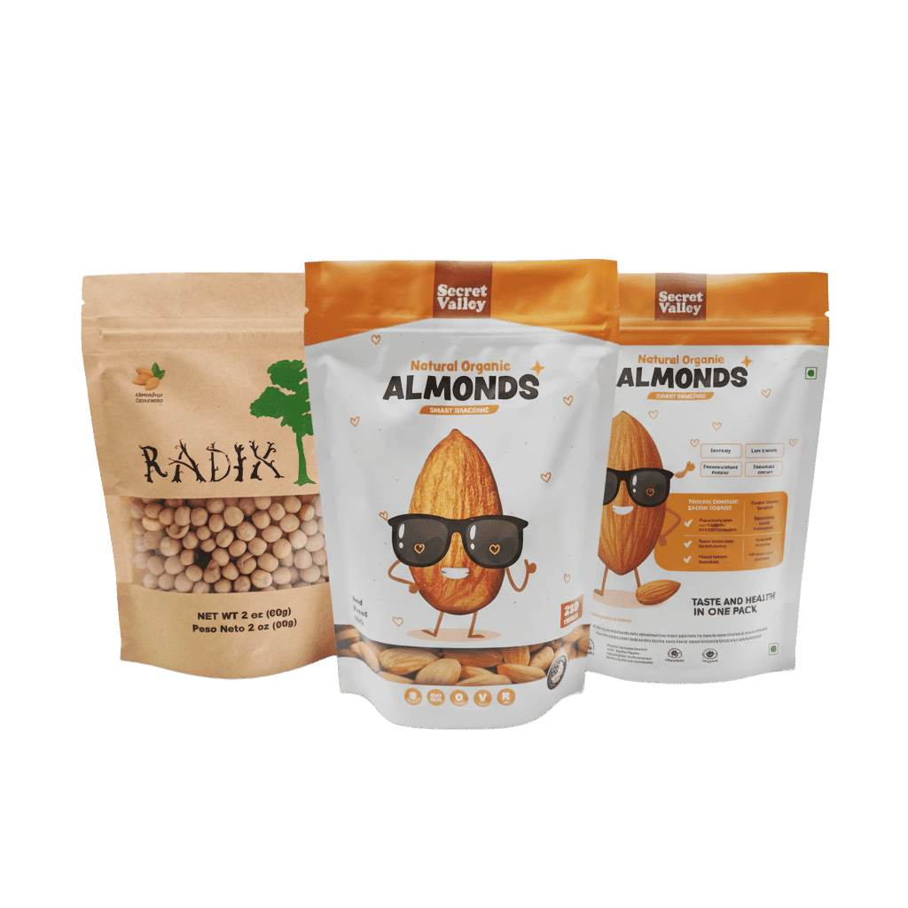 nuts packaging stand up pouch