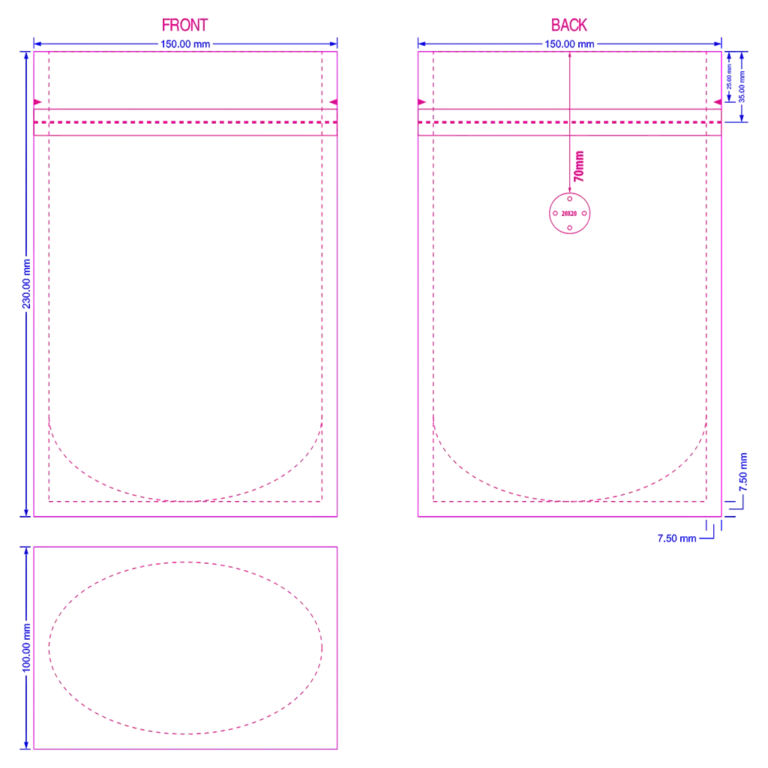 225 250g 8oz 15x23+5cm stand up coffee bag with zipper and valve dieline