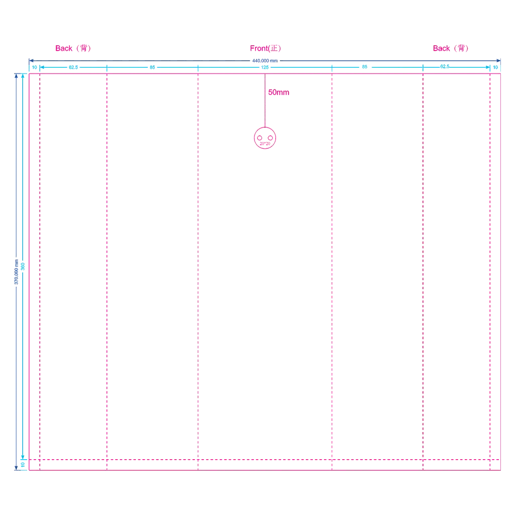 2lb 12.5x37+8.5cm side gusset coffee bag dieline