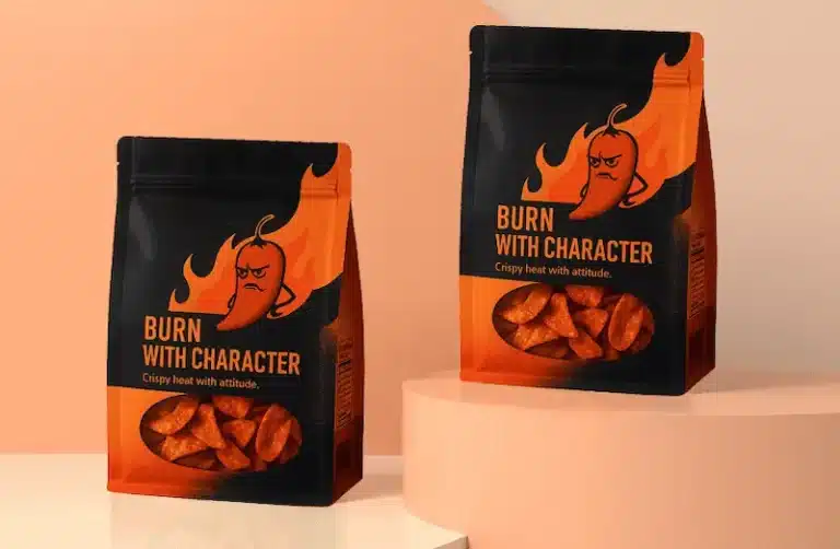 flat bottom snack pouch