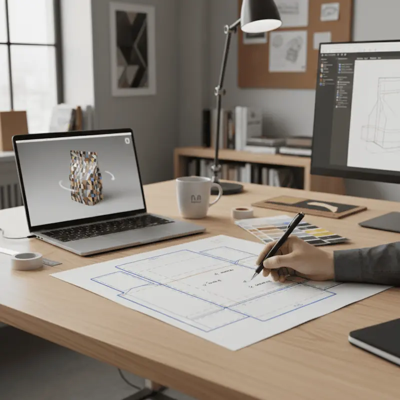 frozen food packaging dieline and artwork