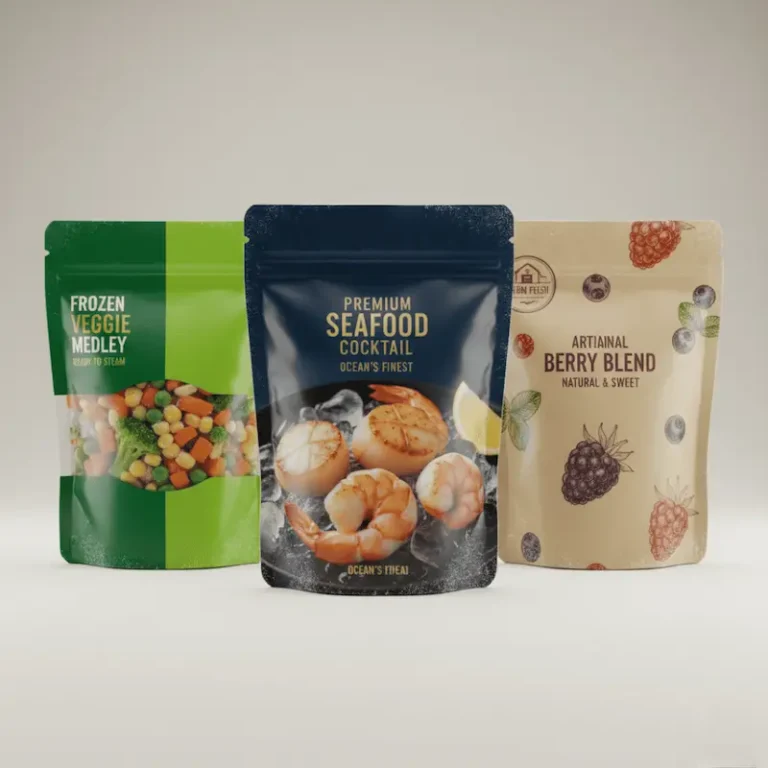 frozen food stand up pouch