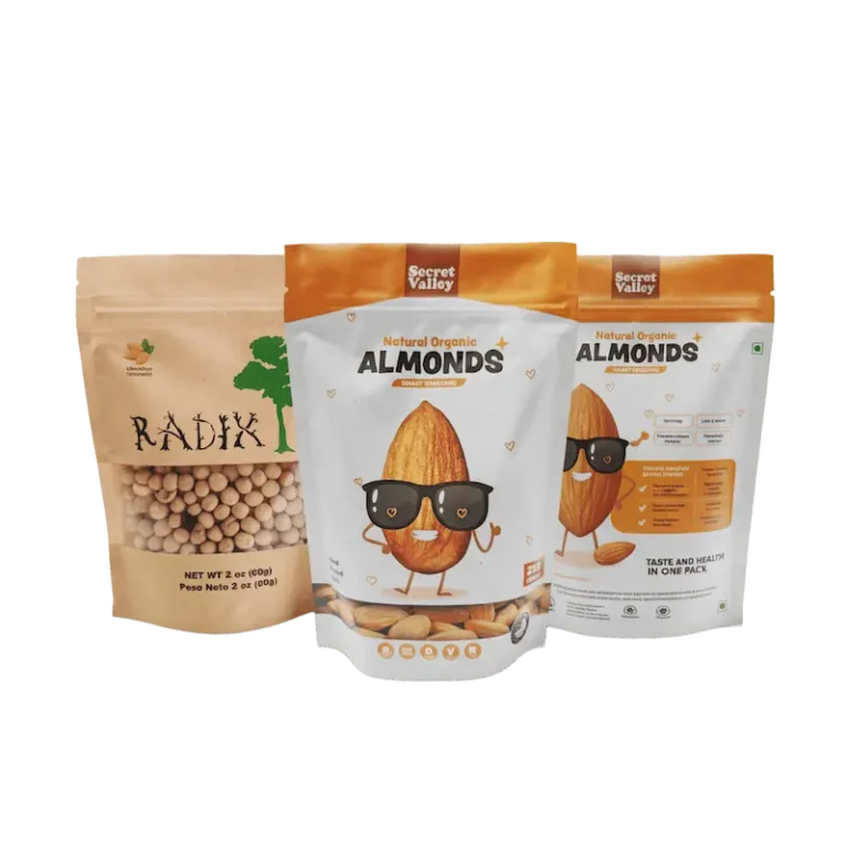 nuts packaging stand up pouch