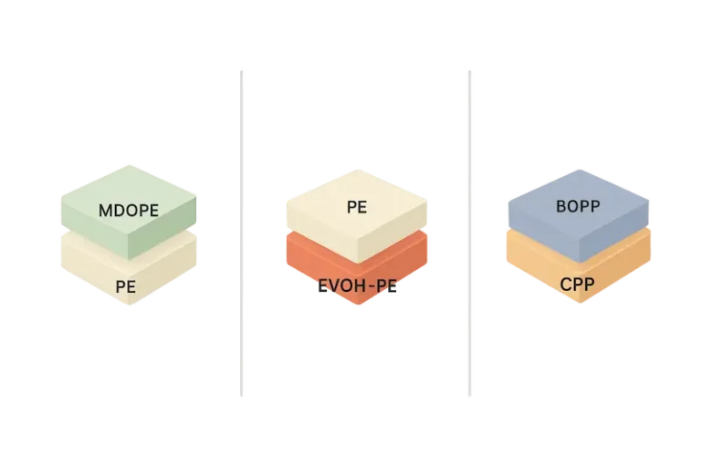 recyclable mono material structure